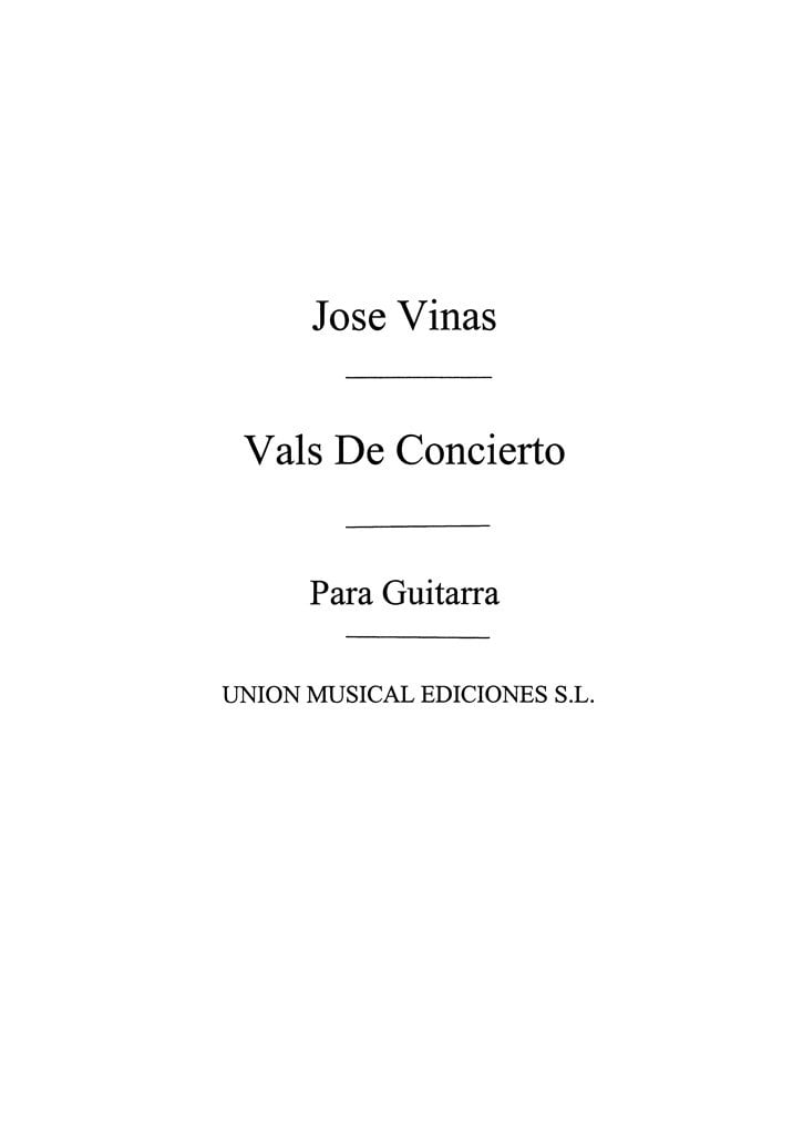 Vals De Concierto